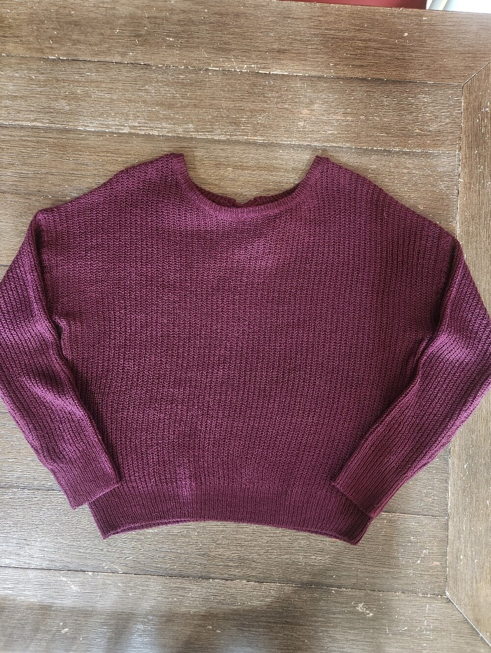 Sweet Wanderer Plum Crew Neck Knit Sweater
